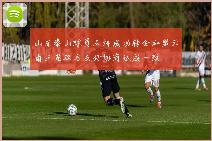 山东泰山球员石柯成功转会加盟云南玉昆双方友好协商达成一致